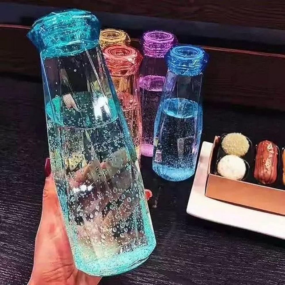Diamond Glass Water Bottle