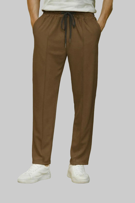 Plain Front Stripe Wide leg - Trouser