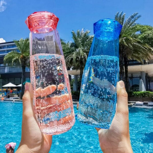 Diamond Glass Water Bottle