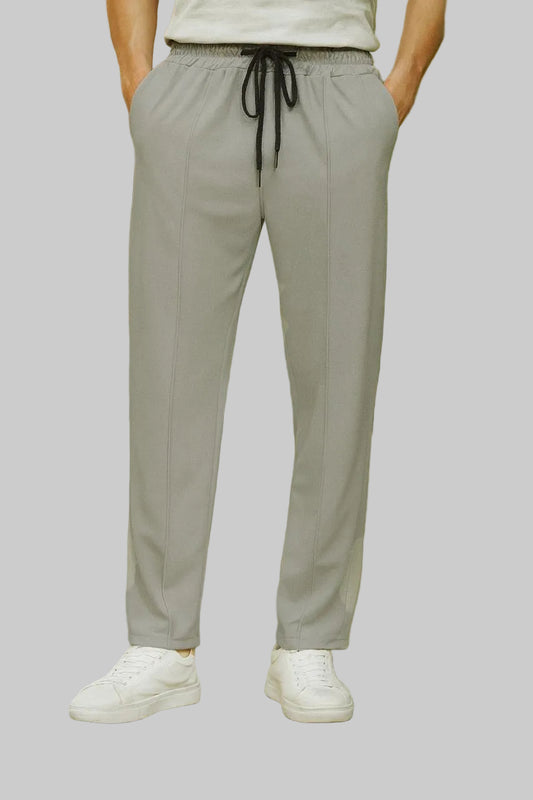 Plain Front Stripe Wide leg - Trouser